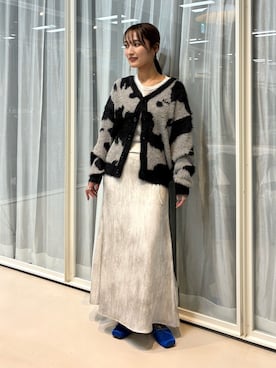 「Ray BEAMS（レイビームス）のアイテム（スカート）」を使った、KANAKOさん（レディース・163cm）の秋コーディネート