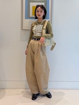 「Ray BEAMS（レイビームス）のアイテム」を使った、KANAKOさん（レディース・163cm）の春コーディネート