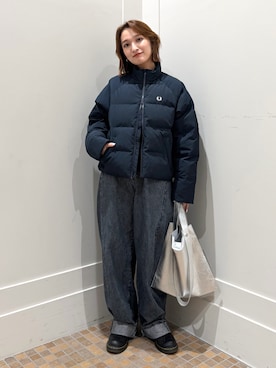 「FRED PERRY」｜KANAKOさん（レディース・163cm）の秋コーディネート