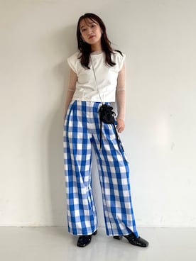 「Ray BEAMS（レイビームス）のアイテム」を使った、KANAKOさん（レディース・163cm）の夏コーディネート