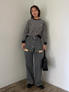 「Ray BEAMS（レイビームス）のアイテム（バッグ）」を使った、KANAKOさん（レディース・163cm）の春コーディネート