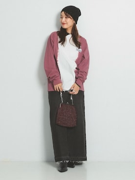 「Ray BEAMS（レイビームス）のアイテム（スカート）」を使った、KANAKOさん（レディース・163cm）の秋コーディネート