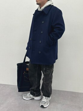 「Levi's（リーバイス）のアイテム（バッグ）」を使った、𠮷吉（キ）さん（メンズ・166cm）の冬コーディネート
