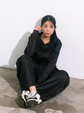 「フェスコーデ」｜「アイテム（パーカー）」を使った、jnbyjapanさん（レディース・152cm）の夏コーディネート