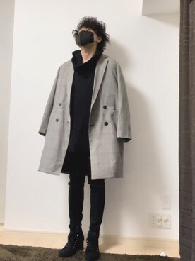 「SHAREEF（シャリーフ）のアイテム（ブーツ）」を使った、kei_nishimuraさん（メンズ・173cm）の春コーディネート