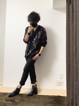 「SHAREEF（シャリーフ）のアイテム（ブーツ）」を使った、kei_nishimuraさん（メンズ・173cm）の夏コーディネート