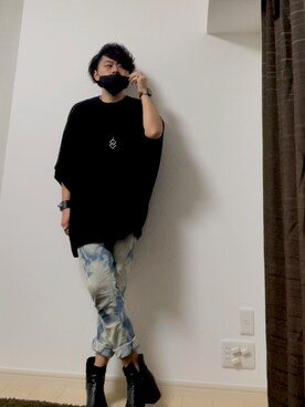 「SHAREEF（シャリーフ）のアイテム（パンツ）」を使った、kei_nishimuraさん（メンズ・173cm）の夏コーディネート
