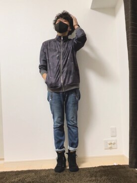 「SHAREEF（シャリーフ）のアイテム（ブーツ）」を使った、kei_nishimuraさん（メンズ・173cm）の春コーディネート