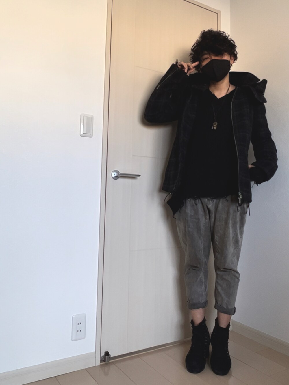 WOOYOUNGMIのピーコートを使った人気ファッションコーディネート