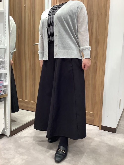 セール】サイドスリットVネックニットカーディガン（カーディガン