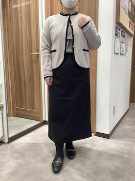 TOKYO SHIRTS 成田イオンモール店さん（レディース・155cm）の冬コーディネート