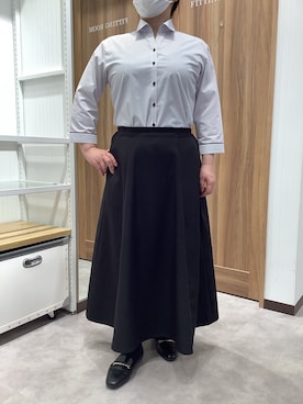 「ビジネススタイル」｜TOKYO SHIRTS 成田イオンモール店さん（レディース・155cm）の夏コーディネート