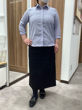 「東京シャツ」｜TOKYO SHIRTS 成田イオンモール店さん（レディース・155cm）の春コーディネート