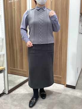 TOKYO SHIRTS 成田イオンモール店さん(レディース・155cm)の冬コーディネート