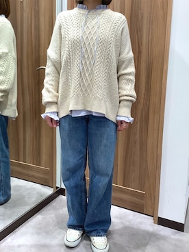 TOKYO SHIRTS 成田イオンモール店さん（レディース・157cm）の冬コーディネート