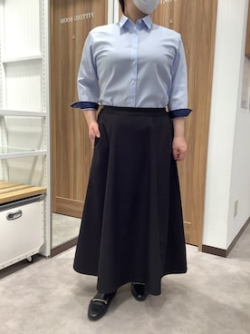 「ビジネススタイル」｜TOKYO SHIRTS 成田イオンモール店さん（レディース・155cm）の夏コーディネート