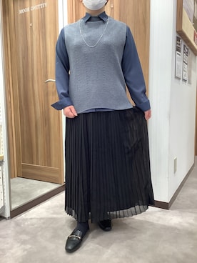 「アイテム（ビジネスシャツ）」を使った、TOKYO SHIRTS 成田イオンモール店さん（レディース・155cm）の秋コーディネート