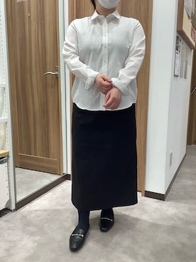 「TOKYO SHIRTS（トウキョウシャツ）のアイテム（シャツ/ブラウス）」を使った、TOKYO SHIRTS 成田イオンモール店さん（レディース・155cm）の春コーディネート