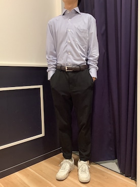 「アイテム（ビジネスシャツ）」を使った、BRICK HOUSE by Tokyo Shirts 武蔵村山イオンモール店さん（メンズ・168cm）の夏コーディネート