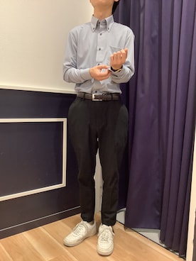 「アイテム（ビジネスシャツ）」を使った、BRICK HOUSE by Tokyo Shirts 武蔵村山イオンモール店さん（メンズ・168cm）の夏コーディネート