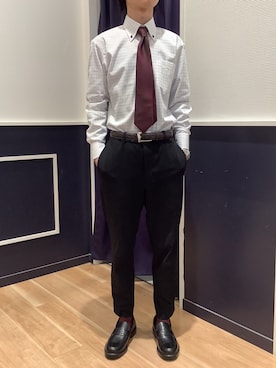 「BRICK HOUSE by TOKYO SHIRT（ブリックハウス）のアイテム」を使った、BRICK HOUSE by Tokyo Shirts 武蔵村山イオンモール店さん（メンズ・168cm）の冬コーディネート