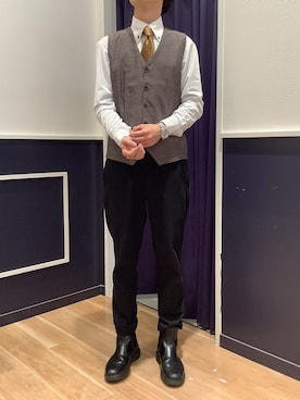 「BRICK HOUSE by TOKYO SHIRT（ブリックハウス）のアイテム」を使った、BRICK HOUSE by Tokyo Shirts 武蔵村山イオンモール店さん（メンズ・168cm）の秋コーディネート