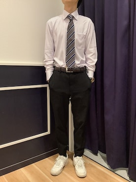「アイテム（ビジネスシャツ）」を使った、BRICK HOUSE by Tokyo Shirts 武蔵村山イオンモール店さん（メンズ・168cm）の夏コーディネート