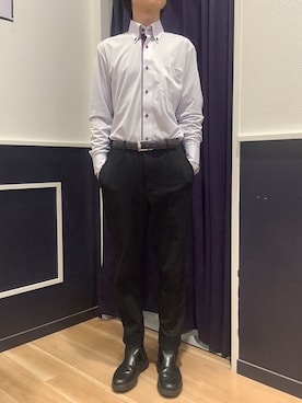 「東京シャツ」｜BRICK HOUSE by Tokyo Shirts 武蔵村山イオンモール店さん（メンズ・168cm）の春コーディネート