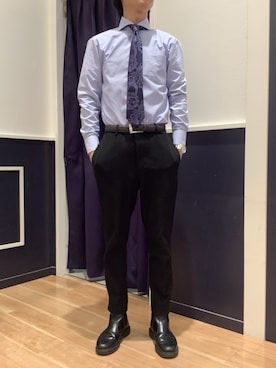 「ペイズリー」｜BRICK HOUSE by Tokyo Shirts 武蔵村山イオンモール店さん（メンズ・168cm）の春コーディネート