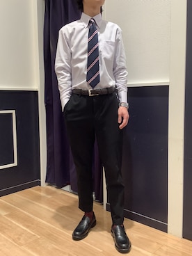 「BRICK HOUSE by TOKYO SHIRT（ブリックハウス）のアイテム」を使った、BRICK HOUSE by Tokyo Shirts 武蔵村山イオンモール店さん（メンズ・168cm）の冬コーディネート