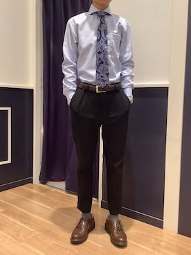 「ペイズリー」｜BRICK HOUSE by Tokyo Shirts 武蔵村山イオンモール店さん（メンズ・168cm）の秋コーディネート