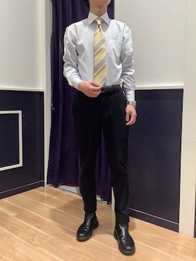 「東京シャツ」｜BRICK HOUSE by Tokyo Shirts 武蔵村山イオンモール店さん（メンズ・168cm）の春コーディネート