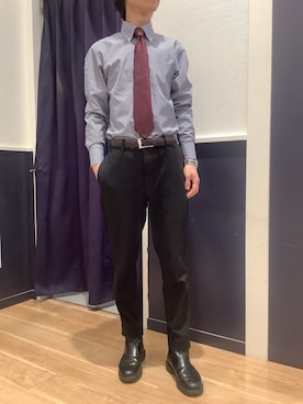 「東京シャツ」｜BRICK HOUSE by Tokyo Shirts 武蔵村山イオンモール店さん（メンズ・168cm）の春コーディネート