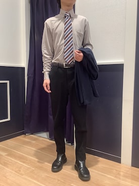 「東京シャツ」｜BRICK HOUSE by Tokyo Shirts 武蔵村山イオンモール店さん（メンズ・168cm）の春コーディネート