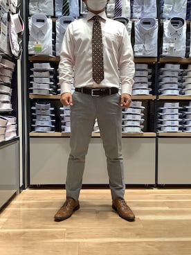 「ビジネスシャツ」｜BRICK HOUSE by Tokyo Shirts 武蔵村山イオンモール店さん（メンズ・160cm）の夏コーディネート