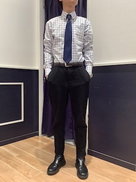 「東京シャツ」｜BRICK HOUSE by Tokyo Shirts 武蔵村山イオンモール店さん（メンズ・168cm）の春コーディネート