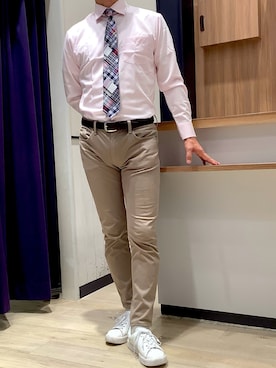 「ビジネスコーデ」｜BRICK HOUSE by Tokyo Shirts 大日イオンモール店さん（メンズ・180cm）の夏コーディネート