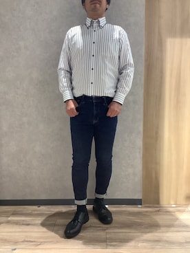 「アイテム（ビジネスシャツ）」を使った、BRICK HOUSE by Tokyo Shirts 大日イオンモール店さん（メンズ・176cm）の夏コーディネート