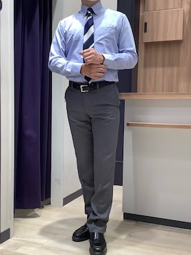 「ストライプネクタイ」｜BRICK HOUSE by Tokyo Shirts 大日イオンモール店さん（メンズ・180cm）の夏コーディネート