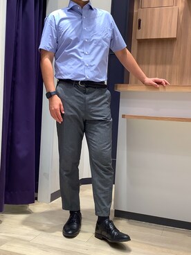 「ノーアイロン」｜BRICK HOUSE by Tokyo Shirts 大日イオンモール店さん（メンズ・176cm）の夏コーディネート