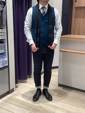 BRICK HOUSE by Tokyo Shirts 大日イオンモール店さん（メンズ・176cm）の冬コーディネート