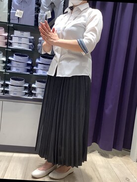 「ノーアイロン」｜BRICK HOUSE by Tokyo Shirts 大日イオンモール店さん（レディース・158cm）の夏コーディネート
