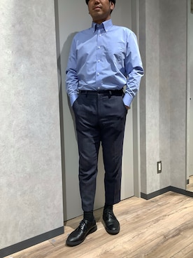 「ボタンダウンシャツ」｜BRICK HOUSE by Tokyo Shirts 大日イオンモール店さん（メンズ・176cm）の夏コーディネート