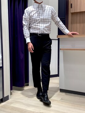 「ノーアイロン」｜BRICK HOUSE by Tokyo Shirts 大日イオンモール店さん（メンズ・176cm）の夏コーディネート