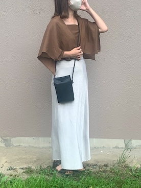「moitytto」｜「アイテム（サンダル）」を使った、mocaさん（レディース・155cm）の夏コーディネート