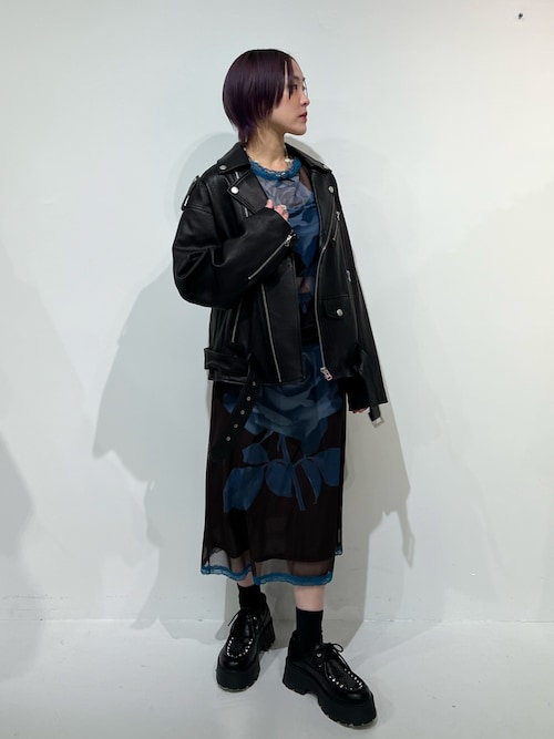 PosTokyo】real leather riders（ライダースジャケット）｜jouetie