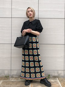 完売！大人気！jouetieジュエティ カラークロシェスカート コットン100 完売！大人気！jouetieジュエティ カラークロシェスカート