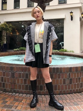 「154cm」｜「アイテム（財布/小物）」を使った、MAYUさん（レディース・154cm）の春コーディネート