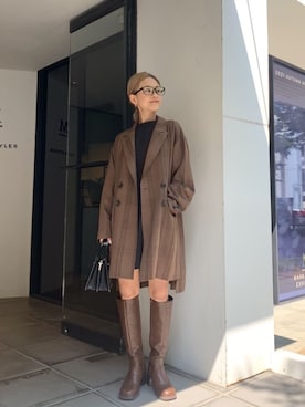 「MURUA（ムルーア）のアイテム（ワンピース/ドレス）」を使った、伊藤 奈那さん（レディース・154cm）の夏コーディネート