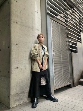 「MURUA（ムルーア）のアイテム（テーラードジャケット）」を使った、伊藤 奈那さん（レディース・154cm）の冬コーディネート